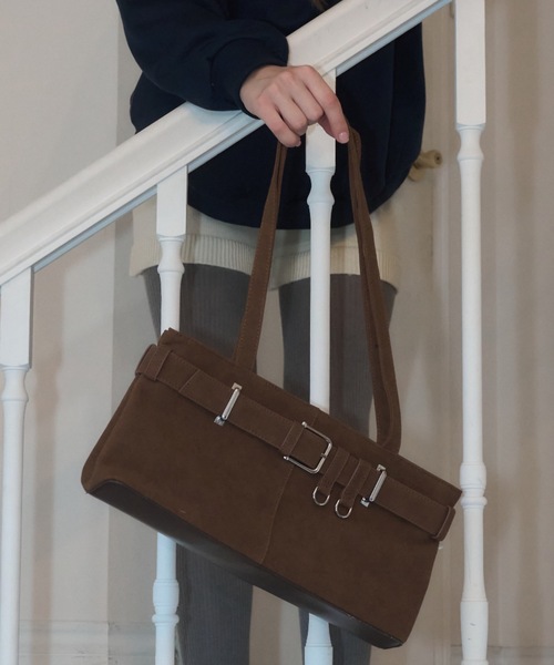 Birthday room（バースデイルーム）の「ベルトロングハンドルBAG / belt long handle bag（ショルダーバッグ・レディース・ブラック/ブラウン・FREE）」の11枚目の写真