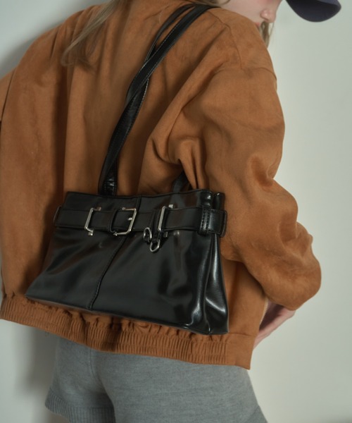 Birthday room（バースデイルーム）の「ベルトロングハンドルBAG / belt long handle bag（ショルダーバッグ・レディース・ブラック/ブラウン・FREE）」の18枚目の写真