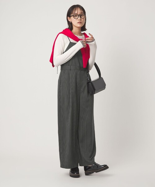 green label relaxing(グリーンレーベルリラクシング)の「フィブリル オールインワン(つなぎ/オールインワン・レディース・グレー系/ブラック・38/36)」の15枚目の写真