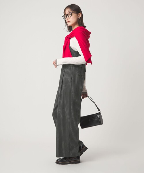 green label relaxing(グリーンレーベルリラクシング)の「フィブリル オールインワン(つなぎ/オールインワン・レディース・グレー系/ブラック・38/36)」の12枚目の写真