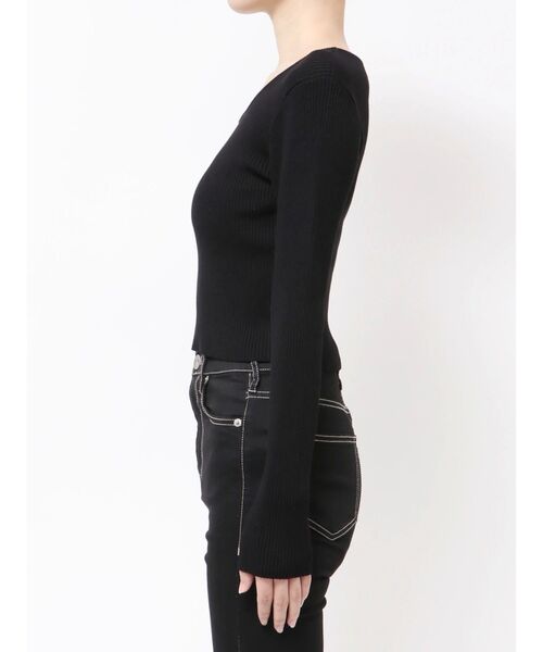 GYDA（ジェイダ）の「GGプレートlong sleeveニットトップス（ニット/セーター・レディース・ブラック/オフホワイト/その他1/シルバー・FREE）」の16枚目の写真