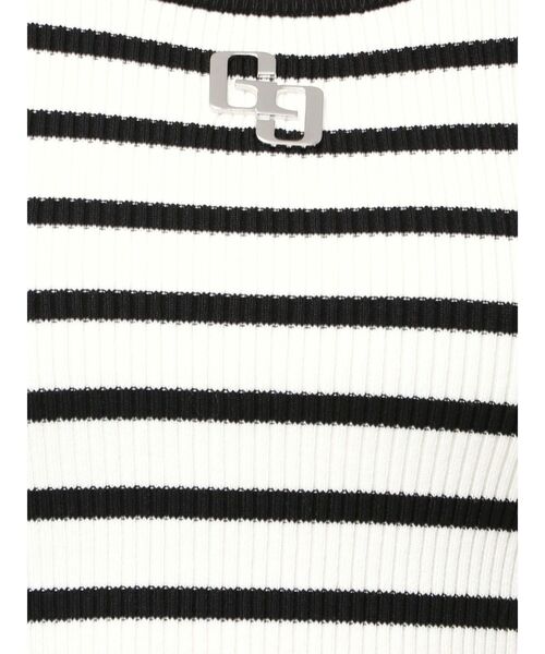 GYDA（ジェイダ）の「GGプレートlong sleeveニットトップス（ニット/セーター・レディース・ブラック/オフホワイト/その他1/シルバー・FREE）」の12枚目の写真