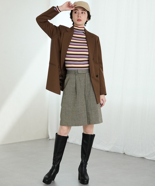 MISCH MASCH(ミッシュマッシュ)の「【 美脚 】厚底 プラットフォーム ストレッチ ロングブーツ /51503(ブーツ・レディース・ブラック/ブラウン・S/M/L/LL)」の11枚目の写真