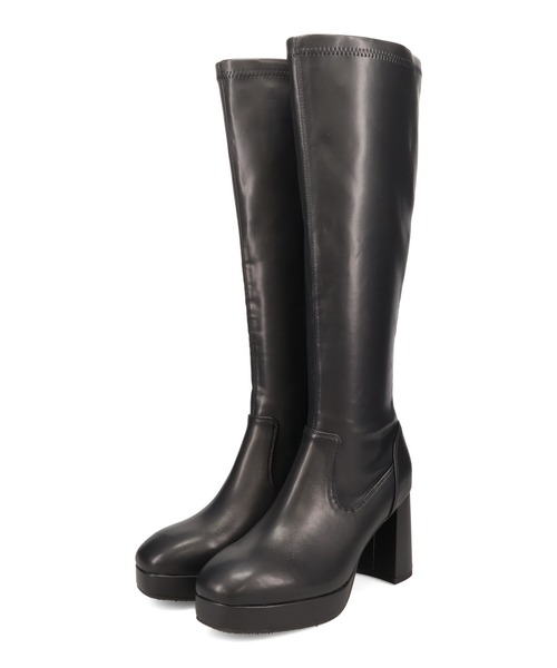 MISCH MASCH(ミッシュマッシュ)の「【 美脚 】厚底 プラットフォーム ストレッチ ロングブーツ /51503(ブーツ・レディース・ブラック/ブラウン・S/M/L/LL)」の5枚目の写真