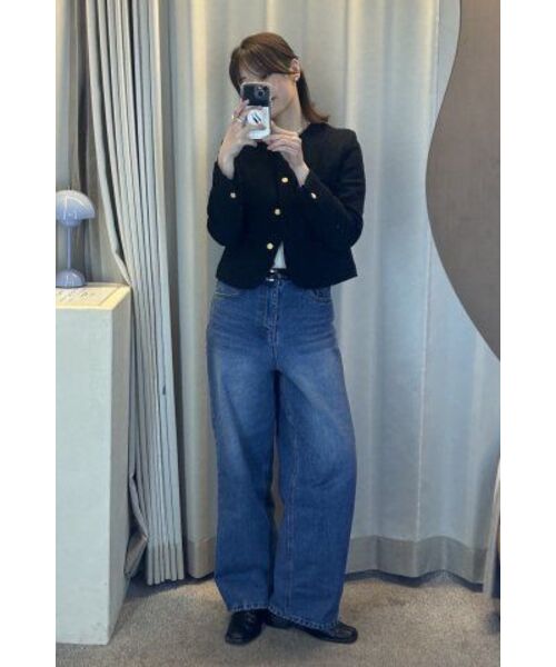 SIYAZU（シヤジュ）の「SIJN6058 ニュー ワイドデニム_Medium blue（デニムパンツ・レディース・ブルー・LARGE/MEDIUM/SMALL）」の7枚目の写真