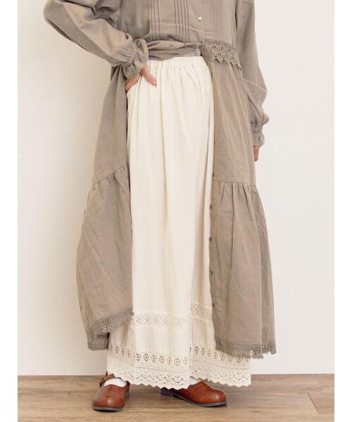 フリーセア　ハワイアンモス中株まとめてセール中 セール】[吸湿発熱]裾レースペチパンツ（その他パンツ）｜Samansa Mos2