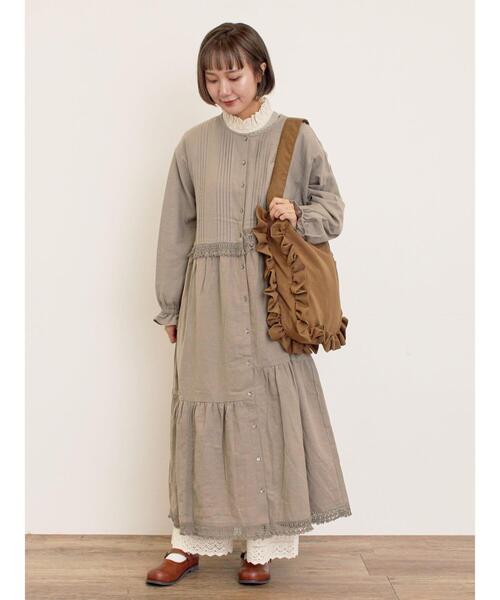 Samansa Mos2（サマンサ モスモス）の「[吸湿発熱]裾レースペチパンツ（その他パンツ・レディース・キナリ/ブラック/オフホワイト・F）」の19枚目の写真