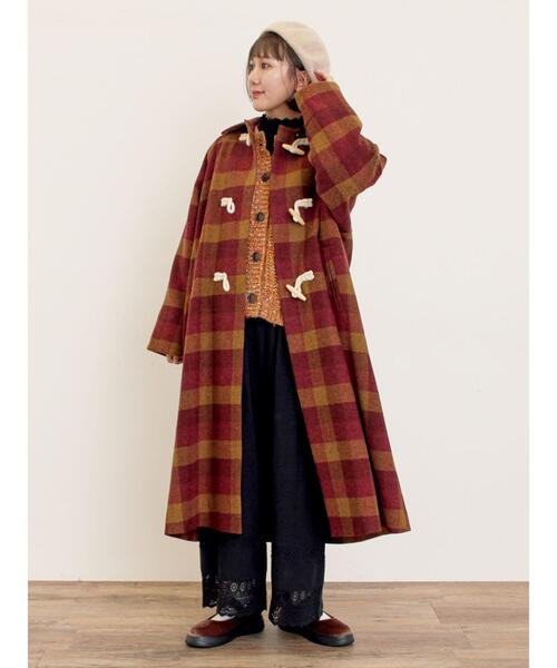 Samansa Mos2（サマンサ モスモス）の「[吸湿発熱]裾レースペチパンツ（その他パンツ・レディース・キナリ/ブラック/オフホワイト・F）」の21枚目の写真