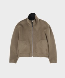 【CASHMERE CASHMERE/カシミヤカシミヤ】CASHMERE REVERSIBLE STAND ZIP BLOUSON/カシミヤリバーシブルスタンドジップブルゾン