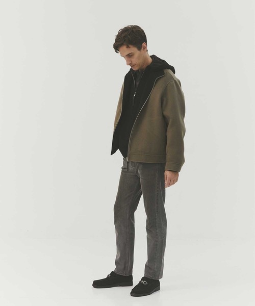 CASHMERE CASHMERE(カシミヤカシミヤ)の「【CASHMERE CASHMERE/カシミヤカシミヤ】CASHMERE REVERSIBLE STAND ZIP BLOUSON/カシミヤリバーシブルスタンドジップブルゾン(ブルゾン・レディース・ブラック/モカ・40)」の15枚目の写真