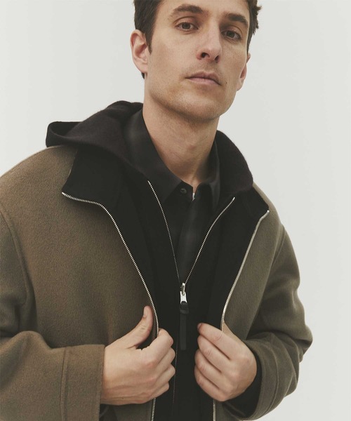 CASHMERE CASHMERE(カシミヤカシミヤ)の「【CASHMERE CASHMERE/カシミヤカシミヤ】CASHMERE REVERSIBLE STAND ZIP BLOUSON/カシミヤリバーシブルスタンドジップブルゾン(ブルゾン・レディース・ブラック/モカ・40)」の19枚目の写真