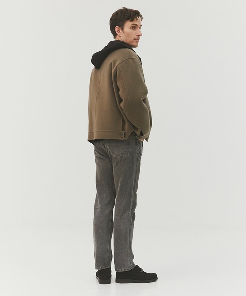 CASHMERE CASHMERE(カシミヤカシミヤ)の「【CASHMERE CASHMERE/カシミヤカシミヤ】CASHMERE REVERSIBLE STAND ZIP BLOUSON/カシミヤリバーシブルスタンドジップブルゾン(ブルゾン・レディース・ブラック/モカ・40)」の17枚目の写真