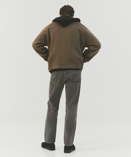 CASHMERE CASHMERE(カシミヤカシミヤ)の「【CASHMERE CASHMERE/カシミヤカシミヤ】CASHMERE REVERSIBLE STAND ZIP BLOUSON/カシミヤリバーシブルスタンドジップブルゾン(ブルゾン・レディース・ブラック/モカ・40)」の16枚目の写真