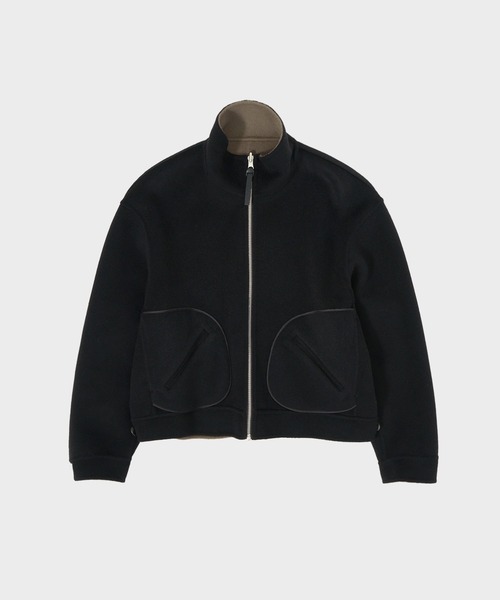 CASHMERE CASHMERE/カシミヤカシミヤ】CASHMERE REVERSIBLE STAND ZIP