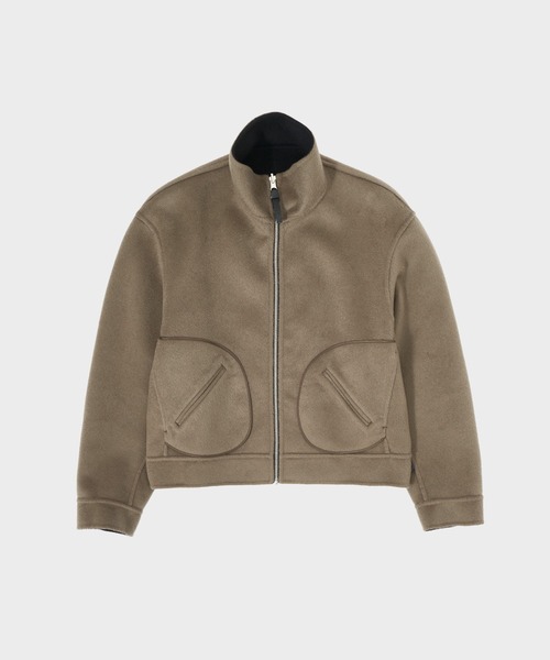 CASHMERE CASHMERE/カシミヤカシミヤ】CASHMERE REVERSIBLE STAND ZIP
