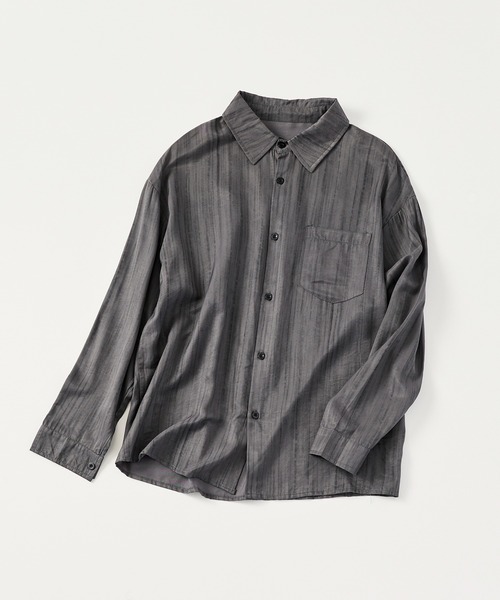 Confirm(コンファーム)の「【ZOZO限定】シャドウ ストライプ オーバーシャツ メンズ レディース ユニセックス(シャツ/ブラウス・メンズ・ブルー・M/L)」の10枚目の写真