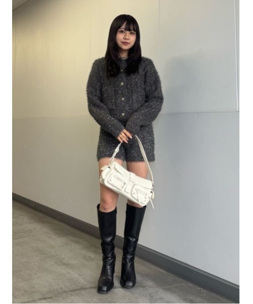 SHINY CABLE C/D シャイニー ケーブル カーディガン 秋服 冬服