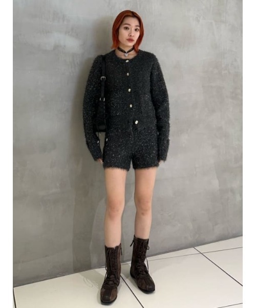 セール】SHINY CABLE C/D シャイニー ケーブル カーディガン 秋服 冬服