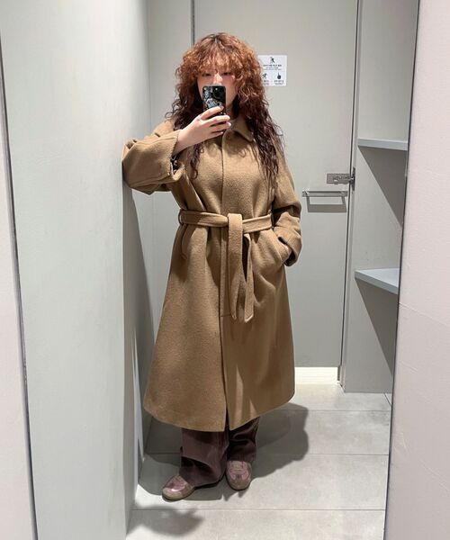 INSILENCE WOMEN(インサイレンスウーマン)の「フェミニンバルマカンローブコート CAMEL(チェスターコート・レディース・その他・X-SMALL/SMALL/MEDIUM)」の6枚目の写真