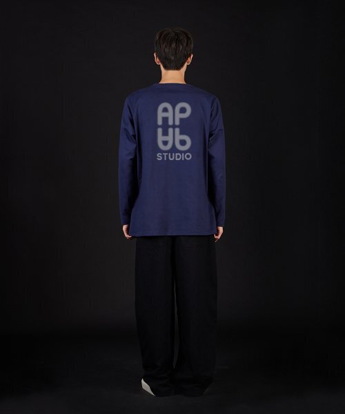 ASTRAL PROJECTION（アストラルプロジェクション）の「エイピーエイピー オーバーサイズ ロングスリーブTシャツ_ネイビー（Tシャツ/カットソー・メンズ・その他・LARGE/MEDIUM/X-LARGE/XX-LARGE）」の7枚目の写真
