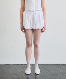 CUDDLY BALLOON SKIRT PANTS / WHITE