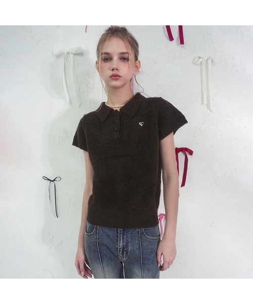 Vivacious(ビバシャス)の「Bell Cap Knit_3Colors(ニット/セーター・レディース・ブラウン/ブラック/ピンク・SMALL/MEDIUM/LARGE)」の2枚目の写真