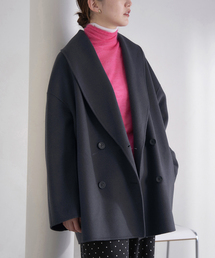 IENA | 《追加2》Super160 ショールカラーハーフコート(その他アウター)