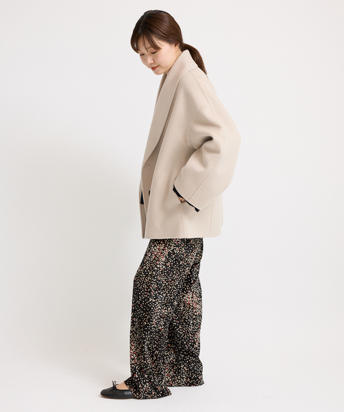 IENA（イエナ）の「《追加2》Super160 ショールカラーハーフコート（その他アウター・レディース・チャコールグレー/ブラウン/ベージュ・36/38）」の14枚目の写真