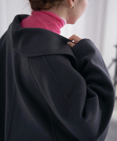 追加2》Super160 ショールカラーハーフコート（その他アウター）｜IENA