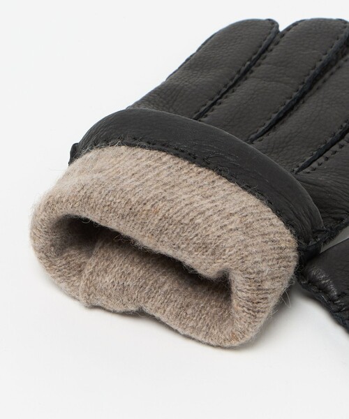 UNITED ARROWS（ユナイテッドアローズ）の「＜PIERO RESTELLI＞ディアスキン ラインド グローブ（手袋・メンズ・ダークブラウン/ブラック/ダークグリーン・8h/8/7h）」の14枚目の写真