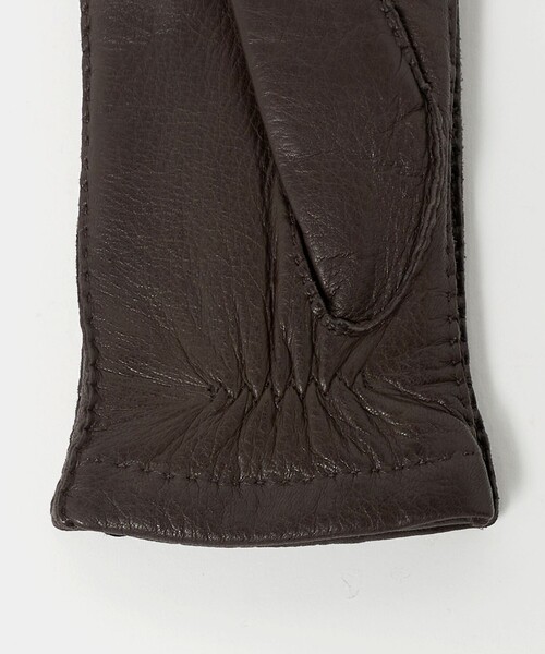 UNITED ARROWS（ユナイテッドアローズ）の「＜PIERO RESTELLI＞ディアスキン ラインド グローブ（手袋・メンズ・ダークブラウン/ブラック/ダークグリーン・8h/8/7h）」の12枚目の写真
