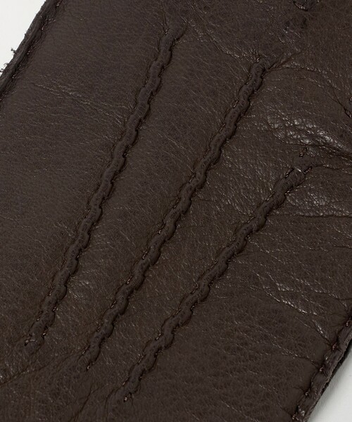 UNITED ARROWS（ユナイテッドアローズ）の「＜PIERO RESTELLI＞ディアスキン ラインド グローブ（手袋・メンズ・ダークブラウン/ブラック/ダークグリーン・8h/8/7h）」の11枚目の写真