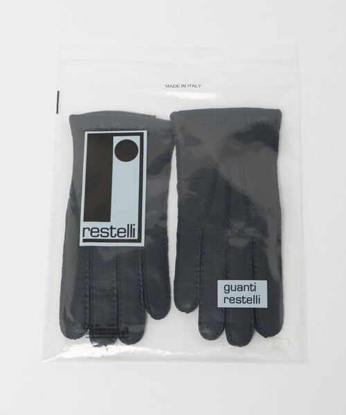 UNITED ARROWS（ユナイテッドアローズ）の「＜PIERO RESTELLI＞ディアスキン ラインド グローブ（手袋・メンズ・ダークブラウン/ブラック/ダークグリーン・8h/8/7h）」の7枚目の写真