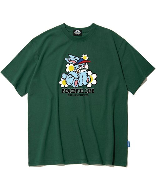 TRIPSHION(トリップション)の「キャンディラビットグラフィックTシャツ - グリーン(Tシャツ/カットソー・メンズ・その他・LARGE/MEDIUM/X-LARGE)」の1枚目の写真