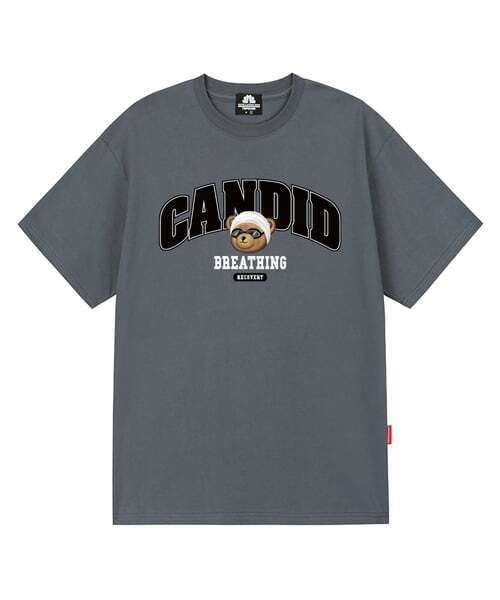TRIPSHION(トリップション)の「SWIMMING BEAR LOGO Tシャツ - グレー(Tシャツ/カットソー・メンズ・その他・LARGE/MEDIUM/X-LARGE)」の1枚目の写真