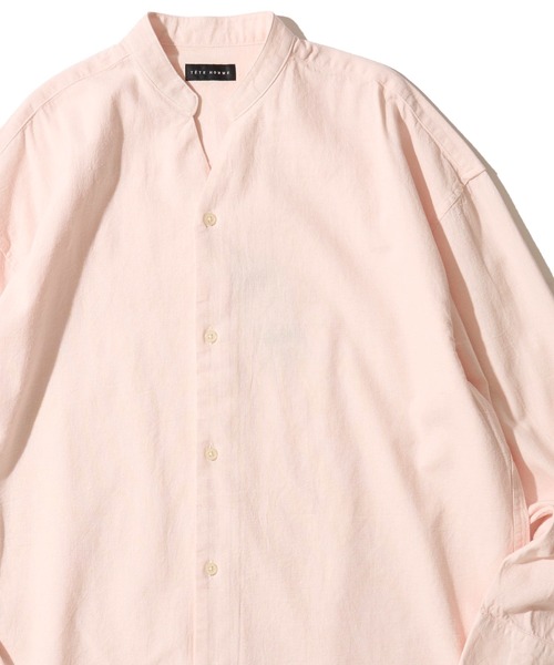 TETE HOMME(テットオム)の「【WEB限定】パナマ織りスキッパーシャツ(シャツ/ブラウス・メンズ・ピンク/ネイビー系1/ブルー/ベージュ/ブラック/ホワイト系1/ホワイト/ネイビー/ミント・LARGE/MEDIUM/X-LARGE)」の9枚目の写真