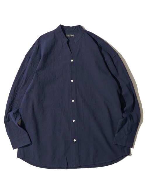 TETE HOMME(テットオム)の「【WEB限定】パナマ織りスキッパーシャツ(シャツ/ブラウス・メンズ・ピンク/ネイビー系1/ブルー/ベージュ/ブラック/ホワイト系1/ホワイト/ネイビー/ミント・LARGE/MEDIUM/X-LARGE)」の20枚目の写真