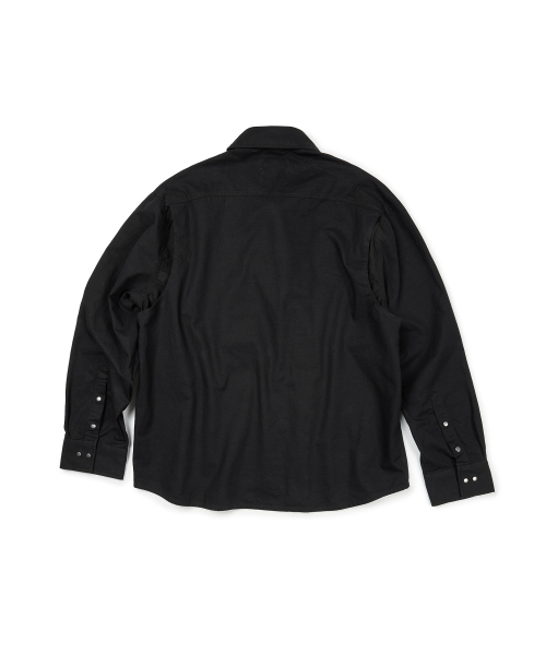ETCE（イーティーシーイー）の「CURVED COTTON SHIRTS (BLACK)（シャツ/ブラウス・メンズ・その他・MEDIUM/LARGE/X-LARGE）」の3枚目の写真
