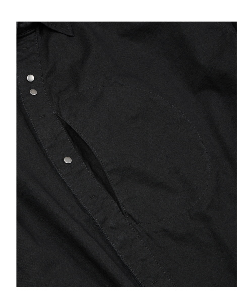 ETCE（イーティーシーイー）の「CURVED COTTON SHIRTS (BLACK)（シャツ/ブラウス・メンズ・その他・MEDIUM/LARGE/X-LARGE）」の5枚目の写真