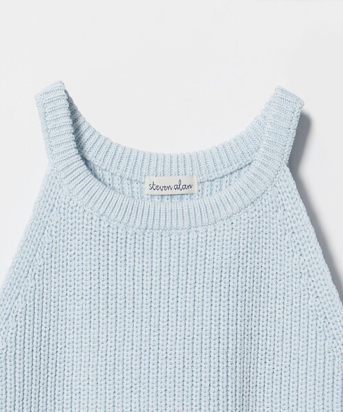 Steven Alan(スティーブンアラン)の「<Steven Alan>リリヤーン ニット タンクトップ(ニット/セーター・レディース・ライトブルー/ブラック/ベージュ・FREE)」の11枚目の写真
