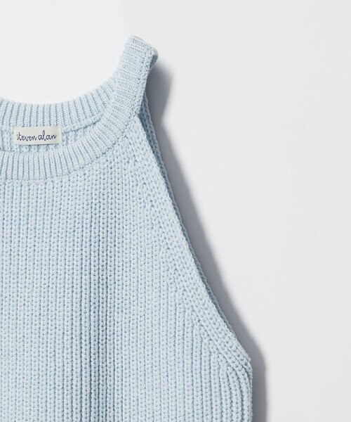 Steven Alan(スティーブンアラン)の「<Steven Alan>リリヤーン ニット タンクトップ(ニット/セーター・レディース・ライトブルー/ブラック/ベージュ・FREE)」の12枚目の写真