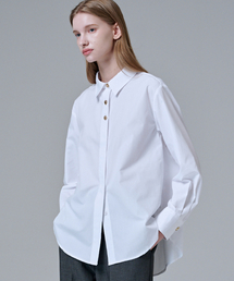 MALOUPE（マロップ）の「4118 ボタンポイントシャツ (ホワイト)（シャツ/ブラウス）」