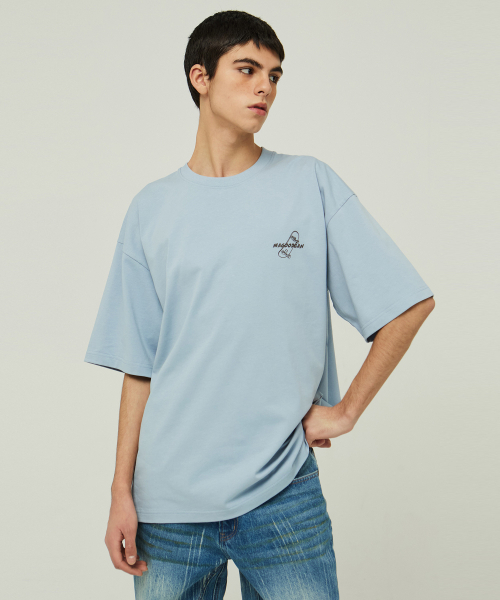 MAGOODGAN(メックウッドガン)の「スウェーバー3578 スケートボードオーバーサイズブルー半袖Tシャツ(Tシャツ/カットソー・レディース・その他・SMALL/MEDIUM/LARGE/X-LARGE)」の2枚目の写真