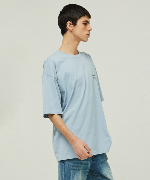MAGOODGAN(メックウッドガン)の「スウェーバー3578 スケートボードオーバーサイズブルー半袖Tシャツ(Tシャツ/カットソー・レディース・その他・SMALL/MEDIUM/LARGE/X-LARGE)」の3枚目の写真