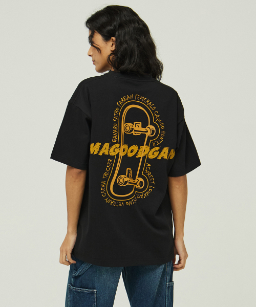 MAGOODGAN(メックウッドガン)の「スウェーバー3578 スケートボードオーバーサイズブルー半袖Tシャツ(Tシャツ/カットソー・レディース・その他・SMALL/MEDIUM/LARGE/X-LARGE)」の6枚目の写真