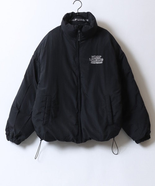 Philip Lumbang（フィリップランバン）の「Philip Lumbang/フィリップ・ランバン 2WAY リバーシブル オーバーサイズ ドローコード パファージャケット パデッドジャケット ファイバーダウンジャケット レディース メンズ（ダウンジャケット/コート・メンズ・ネイビー/ブラック/カーキ/オフホワイト・M/L/XL）」の11枚目の写真
