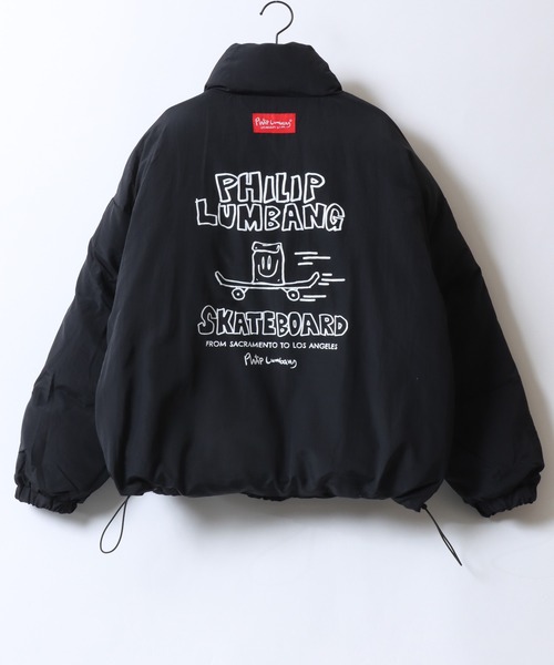 Philip Lumbang（フィリップランバン）の「Philip Lumbang/フィリップ・ランバン 2WAY リバーシブル オーバーサイズ ドローコード パファージャケット パデッドジャケット ファイバーダウンジャケット レディース メンズ（ダウンジャケット/コート・メンズ・ネイビー/ブラック/カーキ/オフホワイト・M/L/XL）」の12枚目の写真