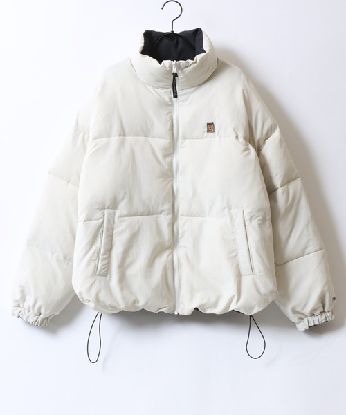 Philip Lumbang（フィリップランバン）の「Philip Lumbang/フィリップ・ランバン 2WAY リバーシブル オーバーサイズ ドローコード パファージャケット パデッドジャケット ファイバーダウンジャケット レディース メンズ（ダウンジャケット/コート・メンズ・ネイビー/ブラック/カーキ/オフホワイト・M/L/XL）」の5枚目の写真