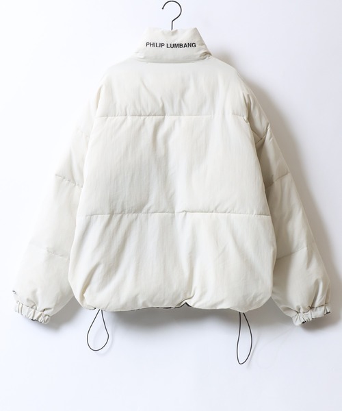 Philip Lumbang（フィリップランバン）の「Philip Lumbang/フィリップ・ランバン 2WAY リバーシブル オーバーサイズ ドローコード パファージャケット パデッドジャケット ファイバーダウンジャケット レディース メンズ（ダウンジャケット/コート・メンズ・ネイビー/ブラック/カーキ/オフホワイト・M/L/XL）」の6枚目の写真