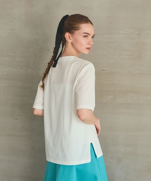 GRACE CLASS（グレースクラス）の「ステンシルレタードT（Tシャツ/カットソー・レディース・ブラック・36）」の4枚目の写真